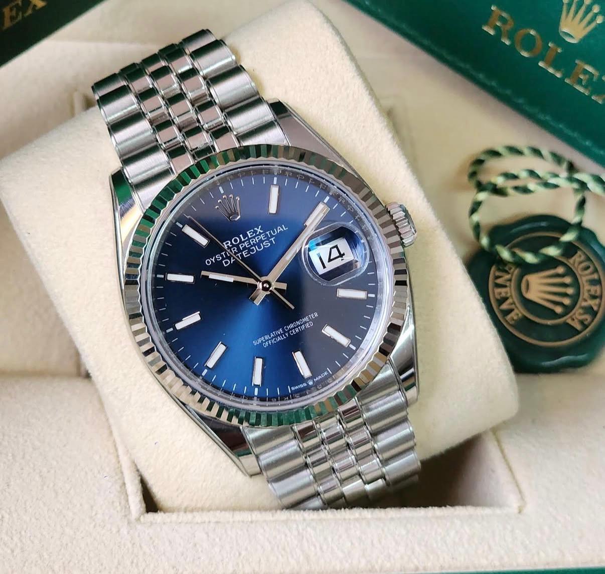 Rolex Datejust 36mm Blue Dial