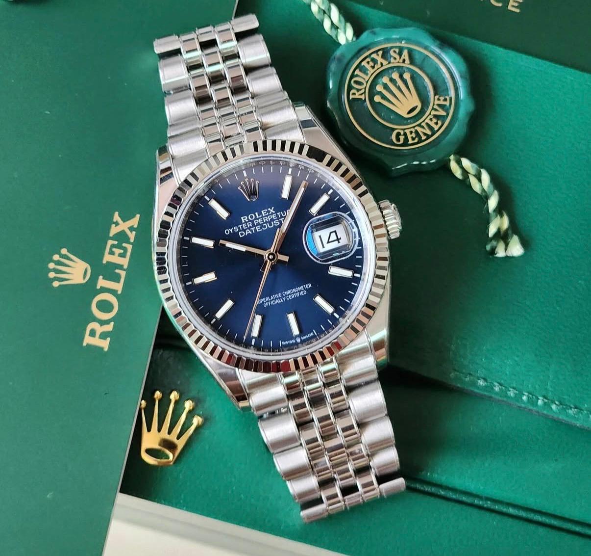 Rolex Datejust 36mm Blue Dial