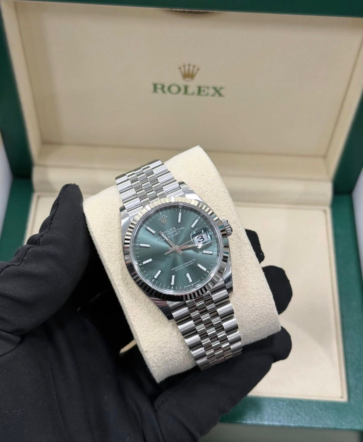 Rolex Datejust 36mm Mint Green Dial
