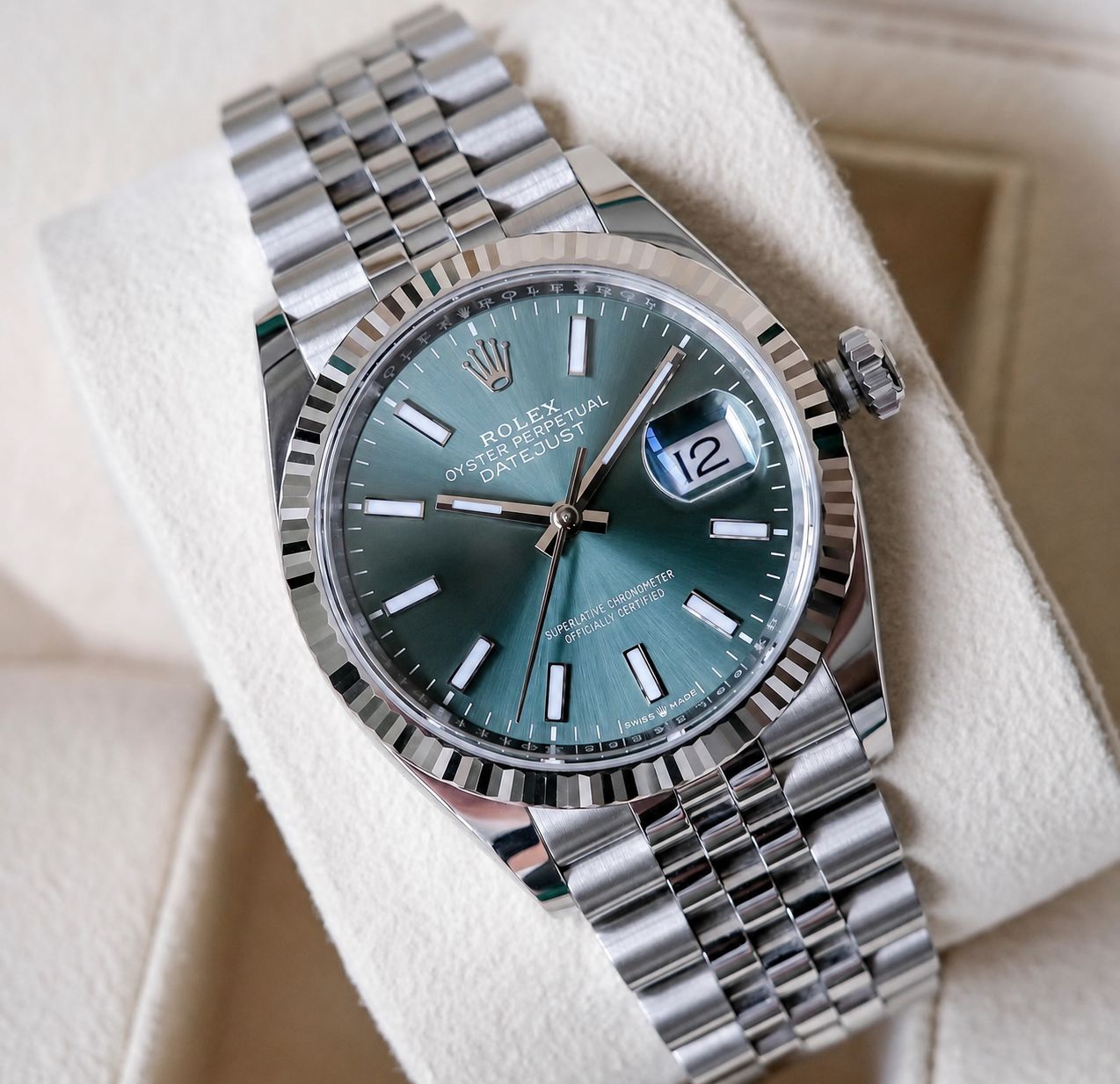 Rolex Datejust 36mm Mint Green Dial